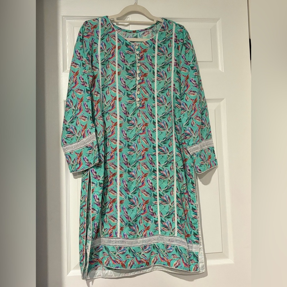 Pakistani floral shalwar kameez
